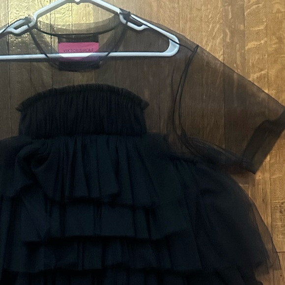 NWT Viktor & Rolf Tulle Collection Tiered Top Mini Dress XS/S - Picture 5 of 10